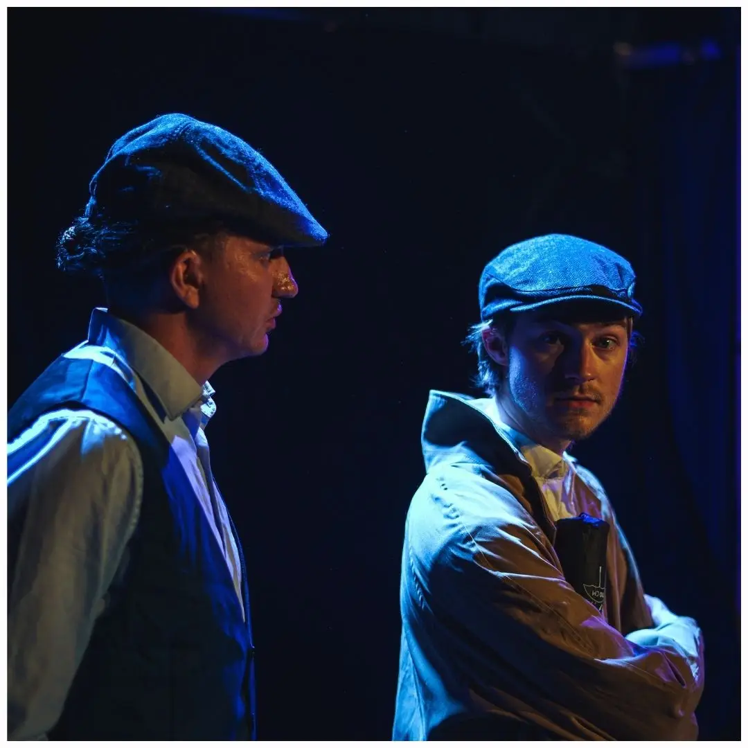 Deux comédiens en scène, spectacle de théâtre ADEACT